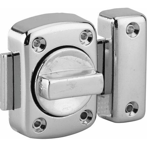 Verrou à bouton Alouette pour porte intérieure 30mm – Pêne en acier nickelé ajustable 30-40mm – Coffre en alliage moulé – Garantie 5 ans (1/3)