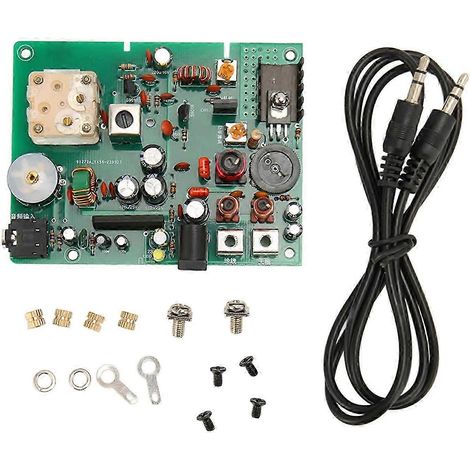 Émetteur à modulation d'amplitude en ondes moyennes avec plage de fréquences réglable de 530 à 1600 kHz kit d'émetteur à monter soi-même, compatible avec les expériences scolaires. (1/5)