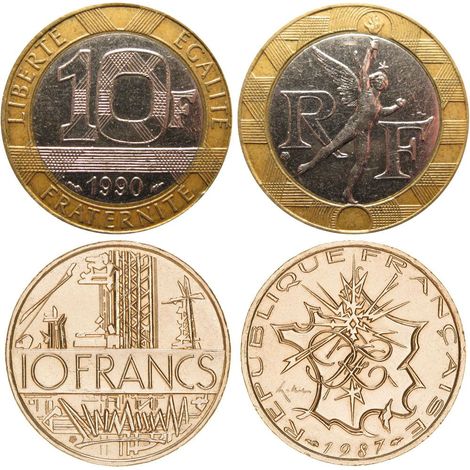Set de 4 dessous de verres Franc Cbkreation
