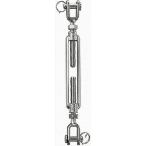 Gancho M8, acero inoxidable 304, tensor de cuerda, con dispositivo de ajuste de tensión del cable, 1 unidad por paquete. (1/5)