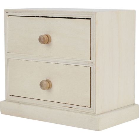 Boîte de Rangement en Bois pour Bureau, Cosmétiques et Bijoux avec Tiroirs (1/5)