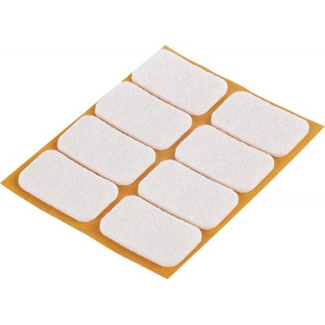 Almohadilla De Fieltro Blanco 22X36Mm - 8 Unidades (1/2)