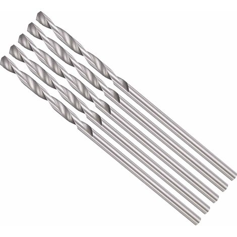 Foret Hélicoïdal, Mèche Polyvalente Universelle à Creuser 1.2mm, Forets Jobber 4241 HSS Non Revêtu Tige Droite 118° pour Métal Tendre Acier Inoxydable Plastique Bois, 5 Pièces (1/5)