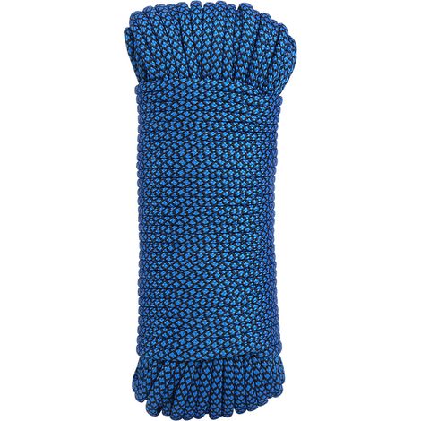 Corde de survie parachute militaire 9 brins pour camping et escalade (31m bleu) (1/5)