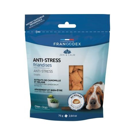 Friandises Anti-Stress 75 gr pour chien et chiot - Francodex (1/2)