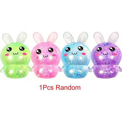 Un lapin DOWMOO transparent à presser, jouet anti-stress de grande valeur, couleur aléatoire, 1 pièce. (1/5)