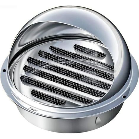 Ventilation Grille, Grille D'aération en Acier Inoxydable, Ronde Grille Ventilation Hotte, Grilles de Ventilation Sphériques, 160mm