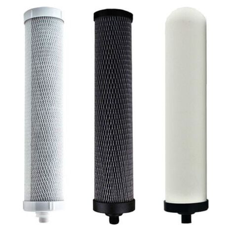Ensemble de 3 filtres purificateur d'air de bureau, filtre à charbon actif et filtre en céramique pour pièces de filtre/purificateur à 3 étages (1/4)