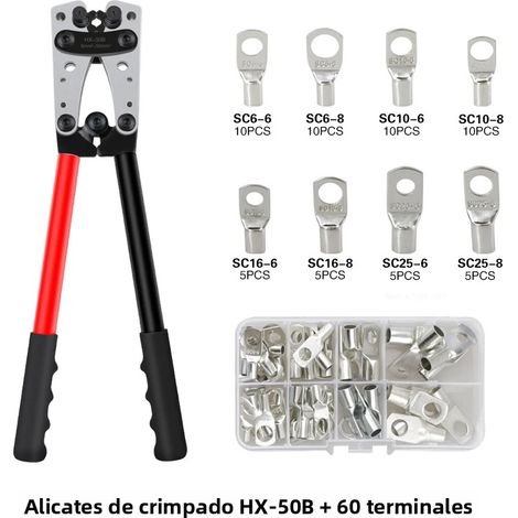 Outil de sertissage multifonctionnel pour tubes en acier au carbone et bornes de câbles de batterie. (1/4)