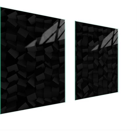 GLASSCHUTZPLATTE FÜR HERD 85x52 SCHWARZ (1/5)