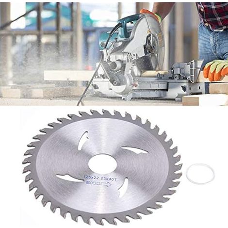 Lame de Scie Circulaire Carbure Disques de Coupe pour le Travail du Bois Roue 125x22.23x40T Accessoires Professionnels (1/5)