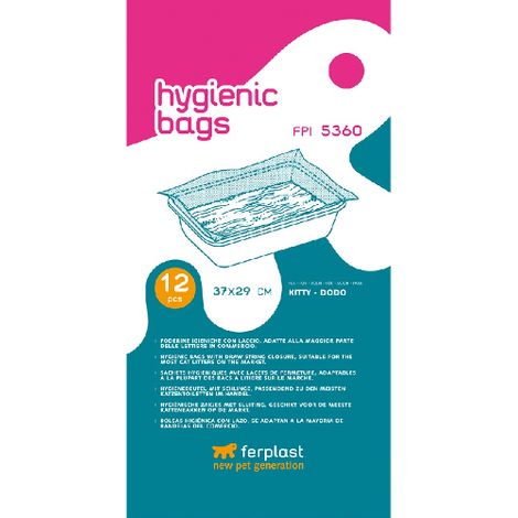 Sacchetti igienici per toilette gatto FPI 5360 37x29cm Ferplast 85360724