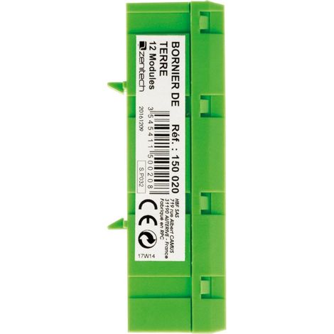 Bornier aus Erde 12 Module Grün