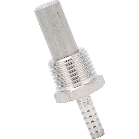 Pierre d'aération 1/2 MPT, diffuseur d'oxygénation en acier inoxydable 0,5 μm, matériel de brassage amateur (1/5)
