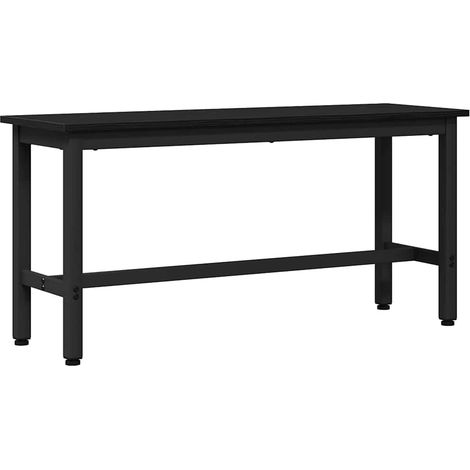 Esstischbank Schwarz Eichen-Optik 100 x 32,5 x 48,5 cm vidaXL