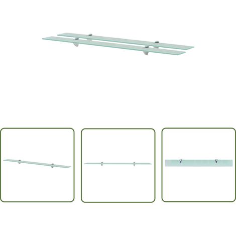 Étagères murales 2 pcs Verre 100x10 8 mm (1/5)