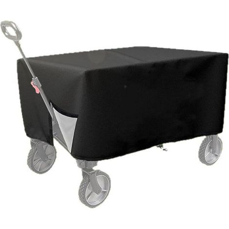 Housse de Protection pour Chariot de Jardin Extérieur, Imperméable et Résistante aux UV, Bâche Oxford Renforcée pour Chariot Pliable (1/5)