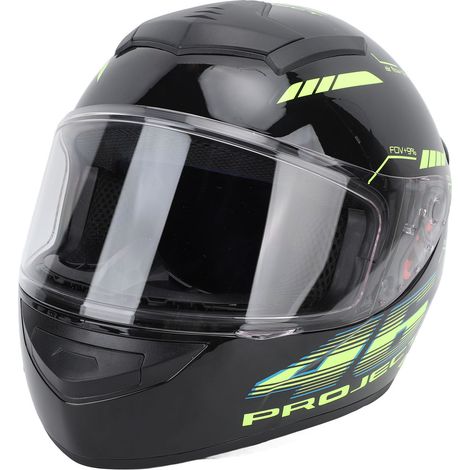Casque moto Bluetooth intégral à mentonnière relevable, appel mains libres, bande réfléchissante nuit, noir, taille XL 61-62 cm (1/5)