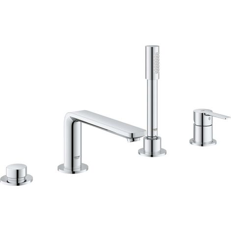 Grohe Lineare - Wannenrandarmatur, 4-Loch Montage, verchromt 19577001