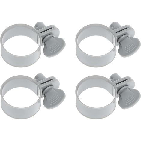 Lot de 4 Colliers de Serrage pour Tuyau Piscine 32mm-38mm - Fixation Étanche et Durable pour Raccord Tuyau Piscine, Pompe de Filtration et Accessoires de Piscine Hors Sol (1/5)