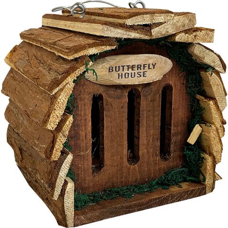 Wooden Hanging Butterfly House (1/5)