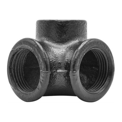 Y-Verbinder für 3 Schläuche, MyTube, 25 mm Durchmesser, mattschwarz SANS MARQUE
