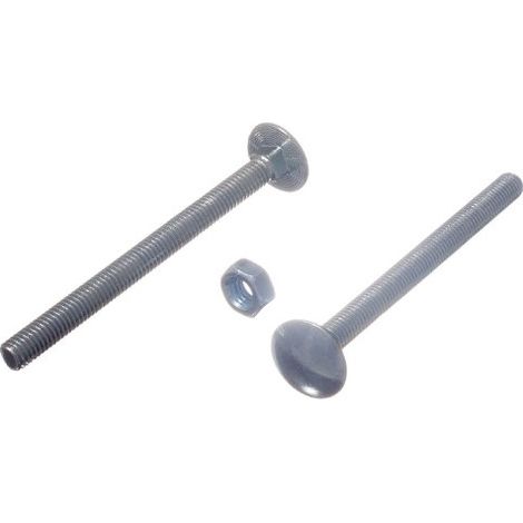 Lot de 24 boulons et écrous de carrosserie – Plaqué zinc BZP – M75 pouces (1/2)