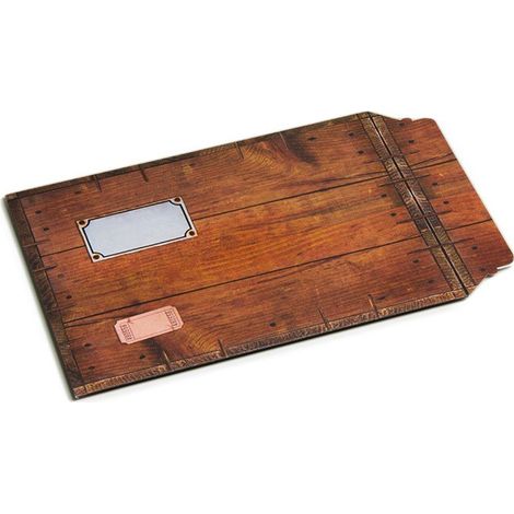 Lot de 100 enveloppes carton B-Box 4 imprimée BOIS format 250x353 mm