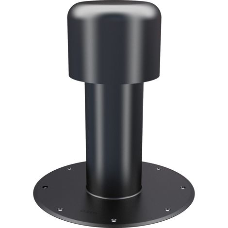 Flachdach Lüfterelement DN 125 PVC-Anschluss mit abnehmbarem Kopfteil (1/4)