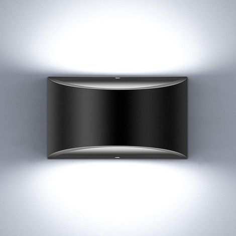 Applique murale noire LED orientable 7W, éclairage mural moderne réglable, spot design pour salon ou couloir (1/5)