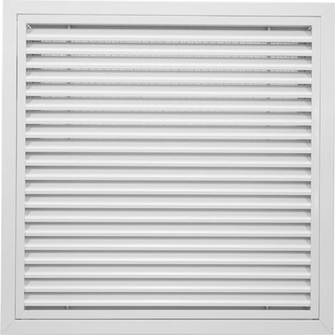 Grille de reprise intérieur avec filtre alu blanc D 400 x 300 mm S&P (UNELVENT) 850950 (1/4)