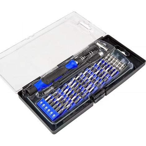 Jeu de tournevis 58 en 1, outil de précision magnétique avec tige d'extension, ordinateur, console de jeu, accessoires de réparation de tablette (1/4)