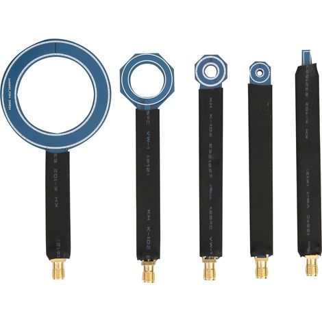 5 sondes magnétiques de champ proche pour la localisation de sources d'interférences d'antennes en vue d'un rayonnement guidé (1/5)