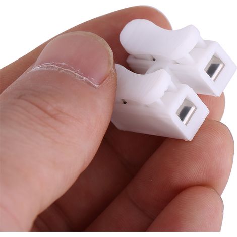 50 Stück/Lot Steckverbinder, 2-polige Stoßverbinder für LED-Lampen (1/5)