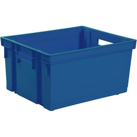 Aufbewahrungsbehälter ohne Deckel 20 L 39 x 29 x 23 Blau Mineral - Eda