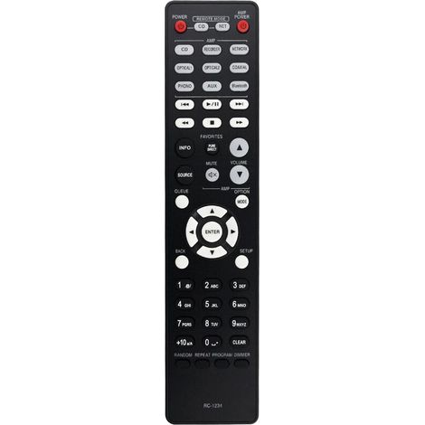 Telecomando di ricambio RC-1234 per lettore CD con amplificatore integrato DCD600NE PMA600NE (1/2)