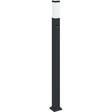 Baliza luminosa con sensor de 110 cm, color negro, IP44 vidaXL (1/5)