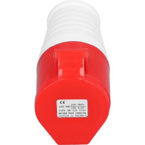 5-poliger 32-A-Industriestecker IP44 wasserdicht und staubdicht, Luftfahrtanschluss 220–380 V / 240–415 V HR–225