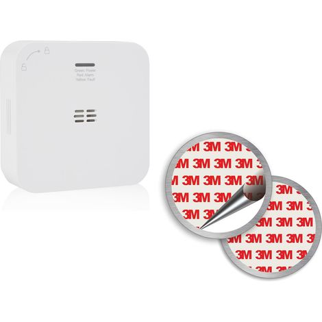 WiFi-Kohlenmonoxid-Melder wechselbare Batterien & Magnethalterung 85dB Alarm (1/5)