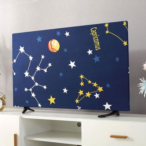 Universelle TV-Abdeckung für 32-Zoll-Fernseher, wetter- und staubbeständig, mit elastischer Aufhängung. (1/3)