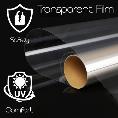 Pellicola Protettiva Trasparente per Vetri Auto - Dimensione: 0,5 MM X 3 MT LATERALI
