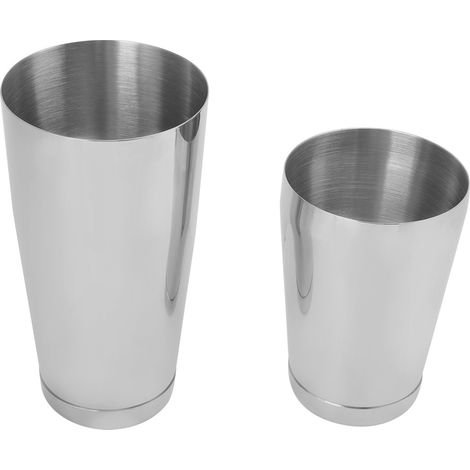 Barzubehör, Boston Shaker aus Edelstahl, Cocktailshaker-Set, Cocktaildose, Barkeeper-Barzubehör, Silber (1/5)