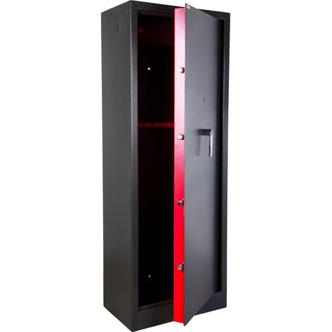 Fuciliera Portafucili a Chiave per 10 Armi con Tesoretto Technomax - 1450X535X320Mm