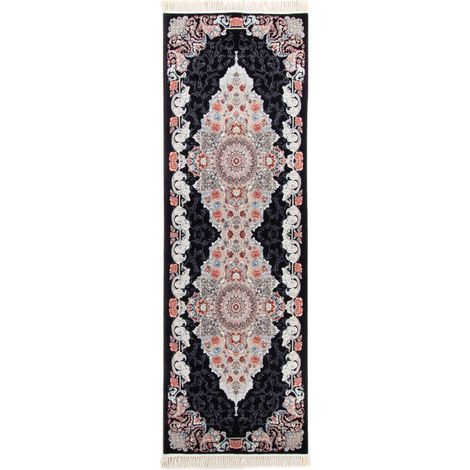 Tapis persan Naahal - 300x100cm, Rectangular - 100% Acrylique - Tissé - Noir (1/4)
