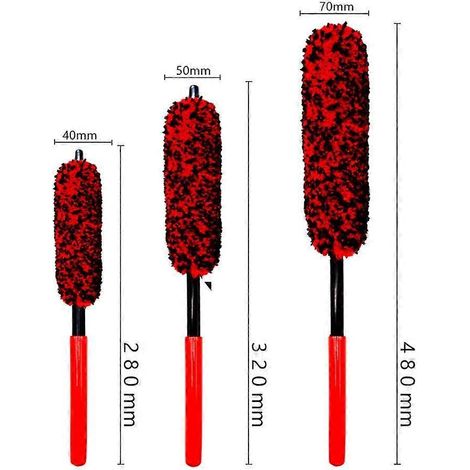 Brosse de nettoyage de jantes améliorée, brosse de jantes portable, brosse de nettoyage moteur