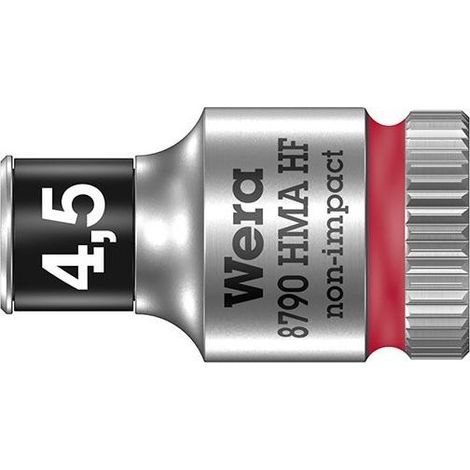 Wera 8790 HMA 05003718001 6 pans extérieurs Douille 4.5 mm 1/4" (6.3 mm)