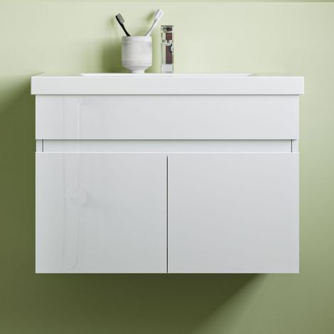 Waschtisch mit Unterschrank Waschbecken Unterschrank Badmbel Set 60cm Wei + Seitenschrnke