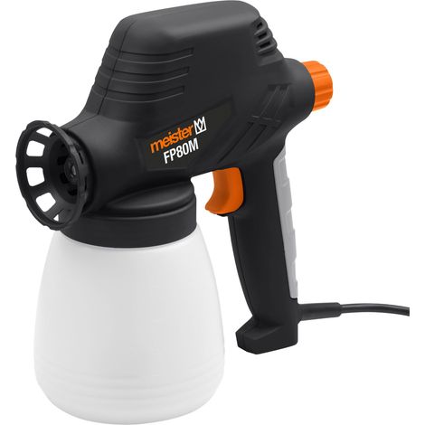 Meister Farbsprühgerät 80 W, FP80M - 800 ml Behälter - 140 bar - Regulierbare Farbmenge - Für Lack, Lasur