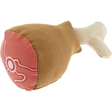 Gioco sonoro per cani Coscetta di Pollo in Canvas set 3 pezzi