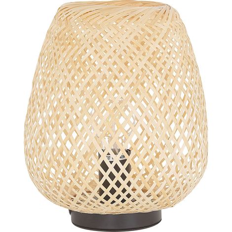 Tischlampe BOMU Bambusholz Hellbraun (1/5)